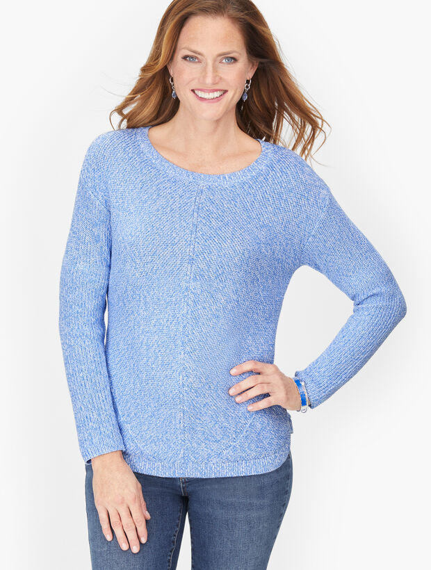 Shaker Stitch Sweater - Marled