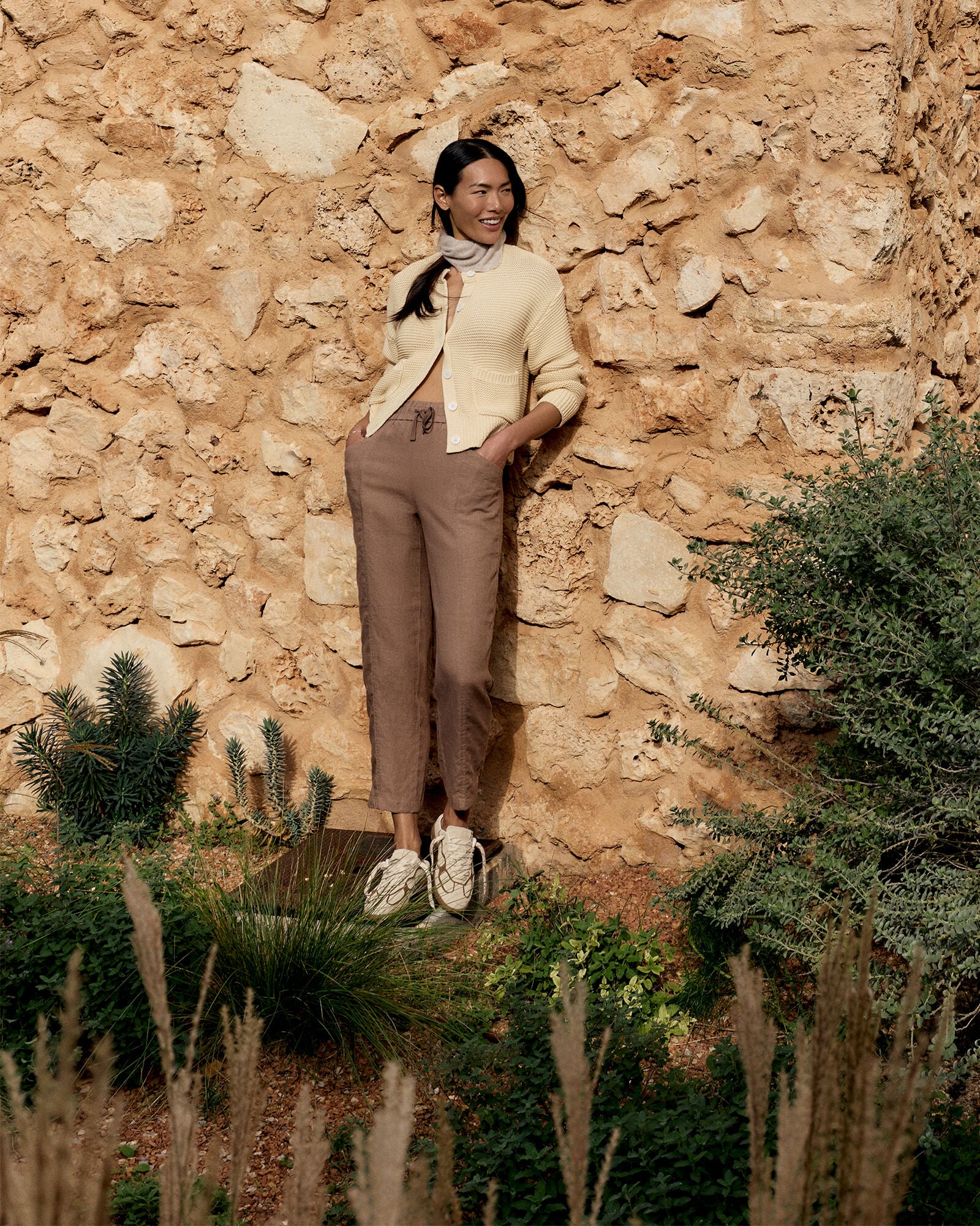 Linen Straight Leg Pants
