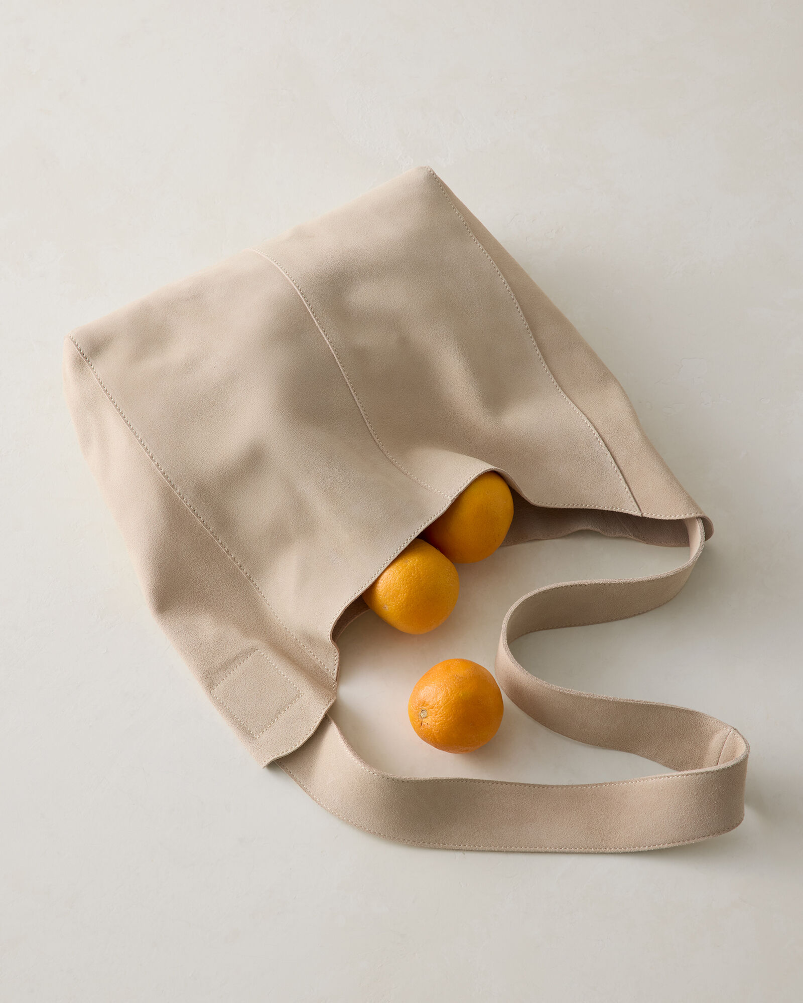 Suede Bucket Tote