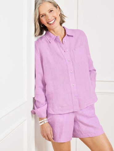 Linen Shirt - Cross Dyed