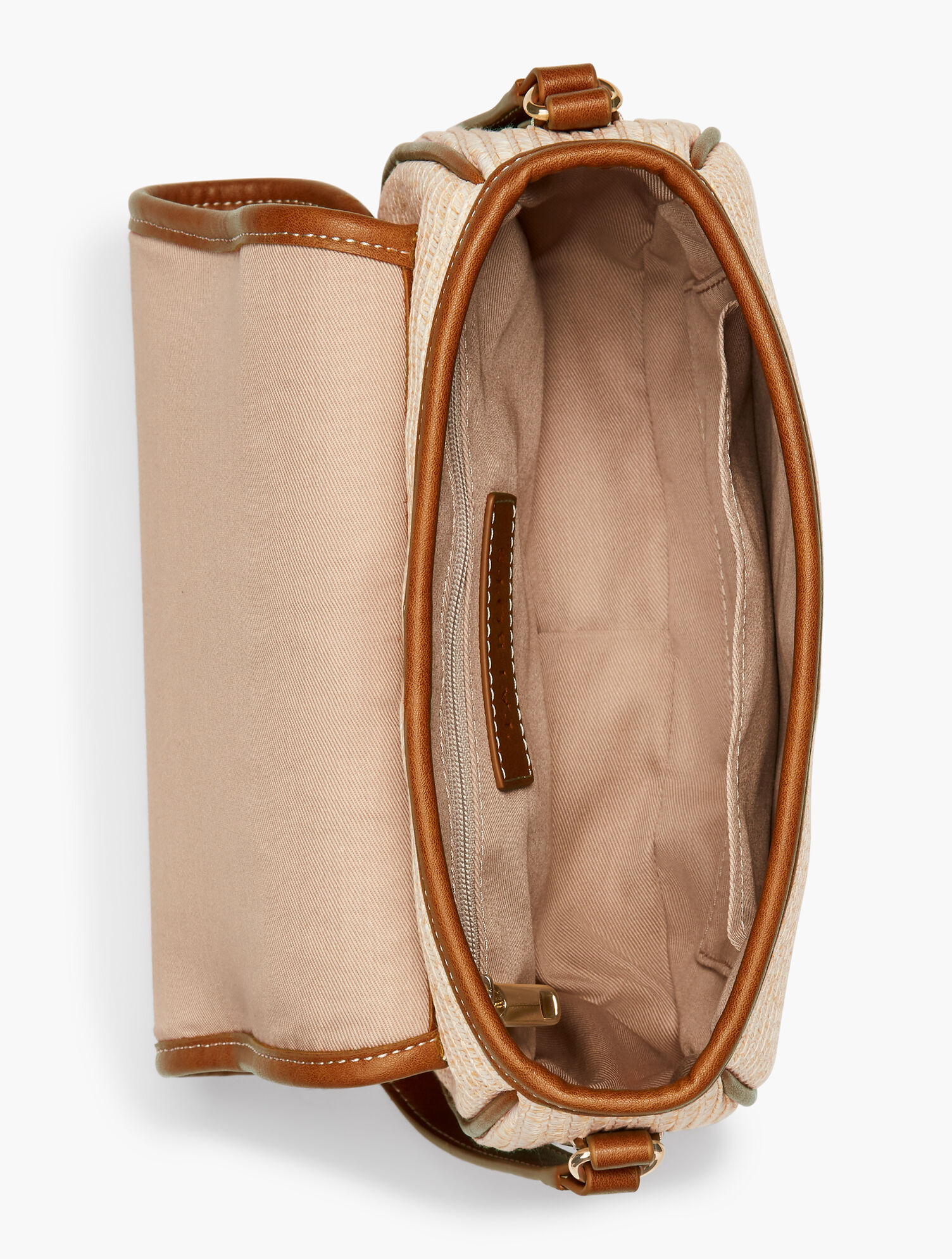 Packable Paper-Straw Crossbody Bag