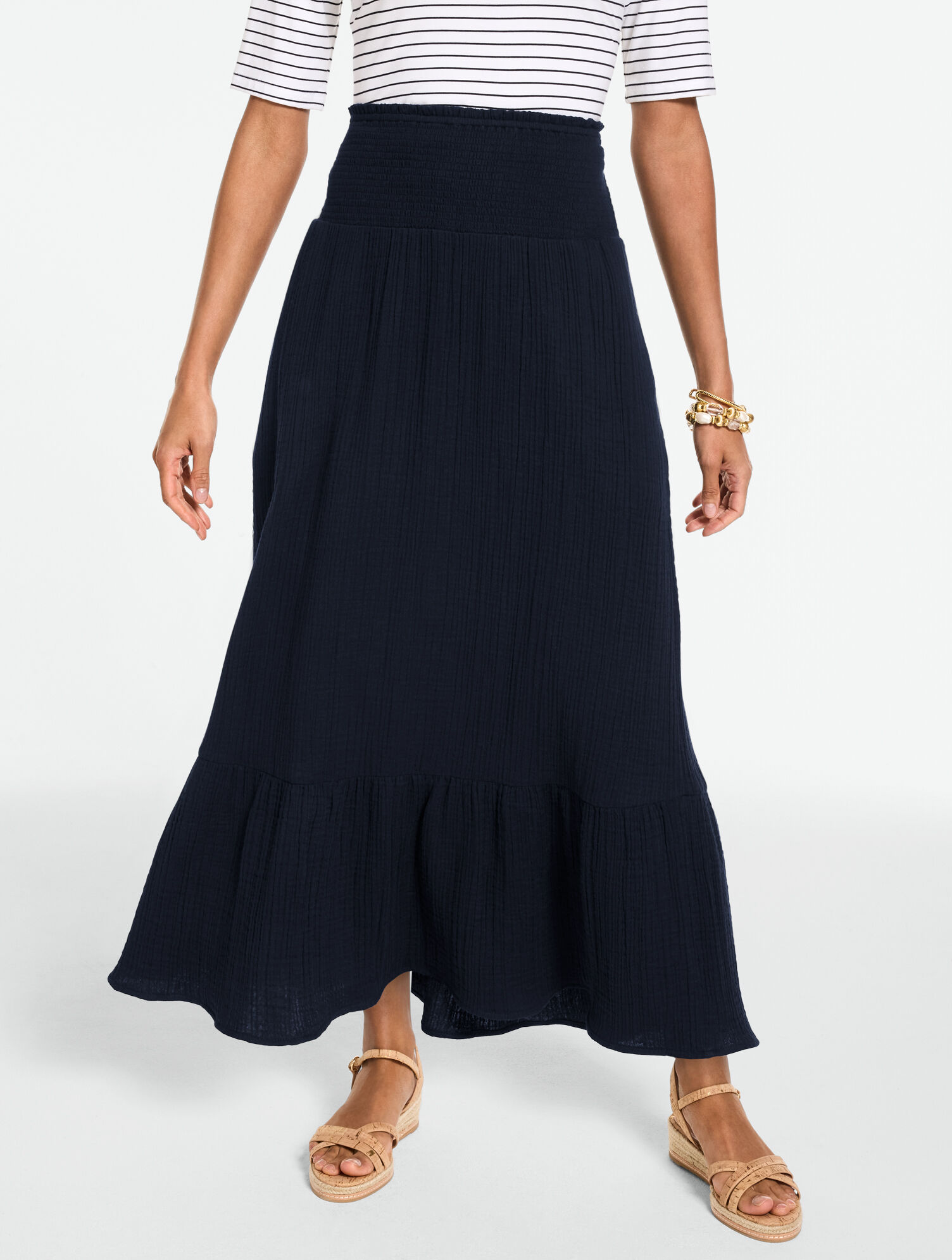 Gauze Maxi Skirt 