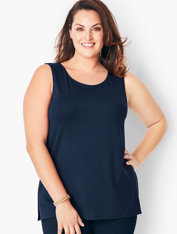 Plus Size Relaxed Layering Tank Top