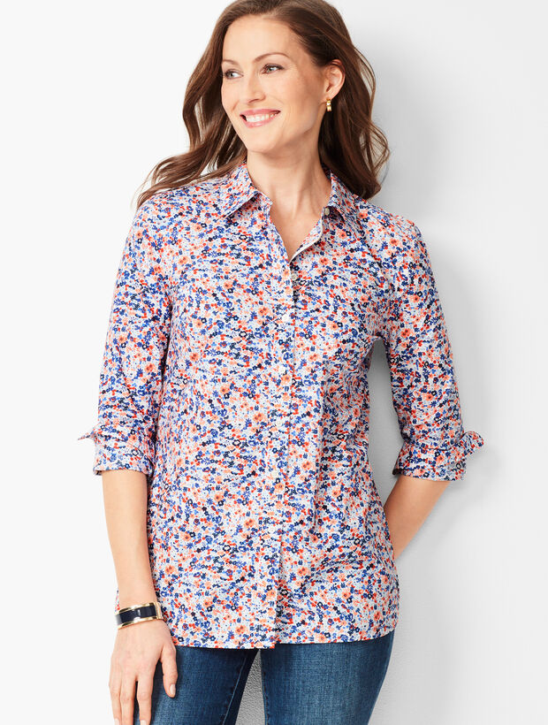 Classic Cotton Shirt - Tiny Floral
