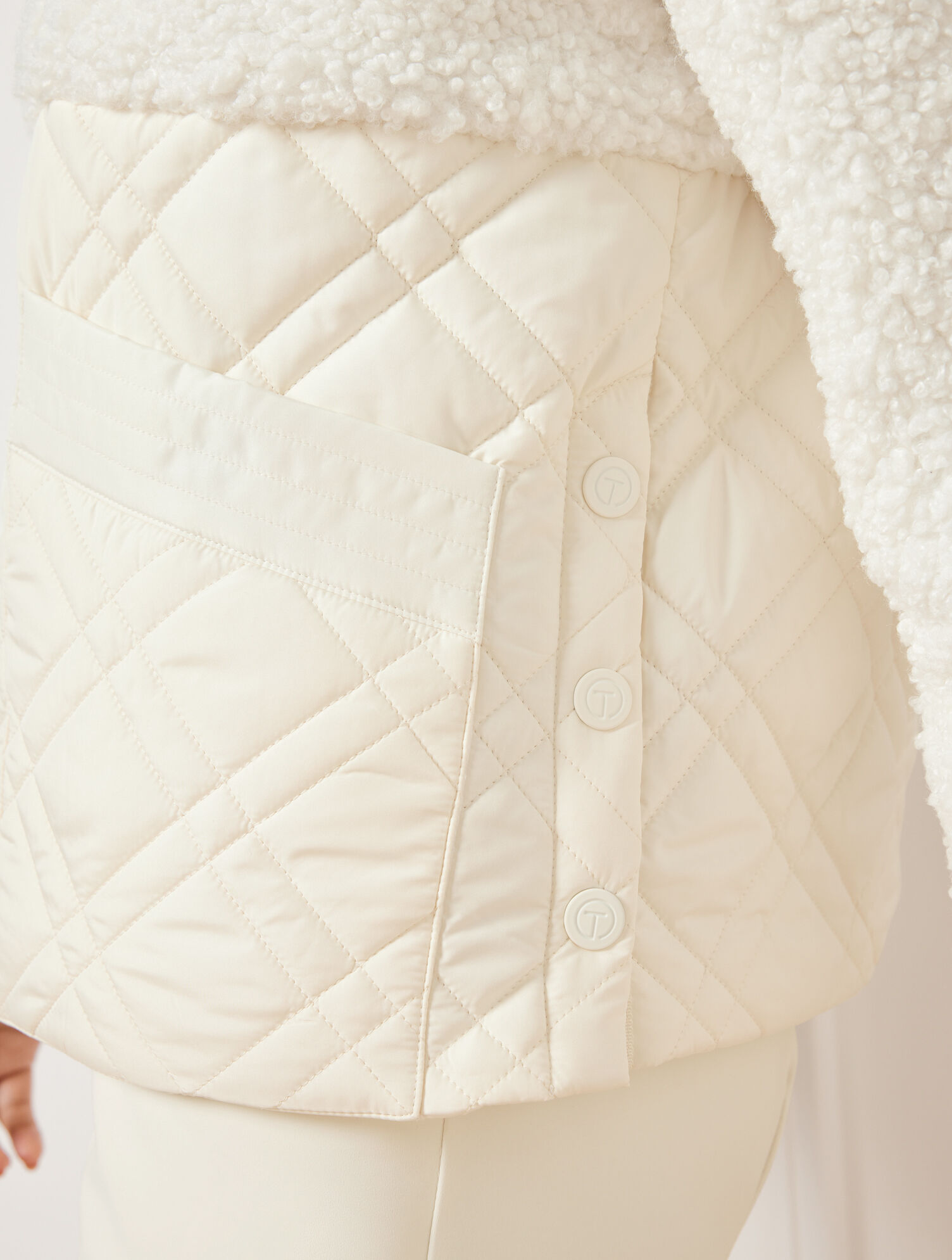 Quilted Sherpa Mixed Media Jacket | Talbots