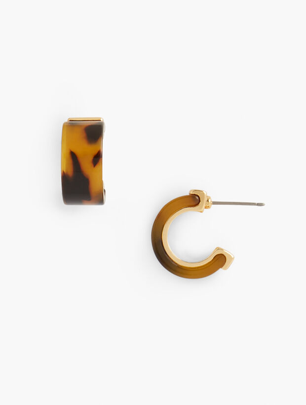 Square Huggie Hoop Earrings