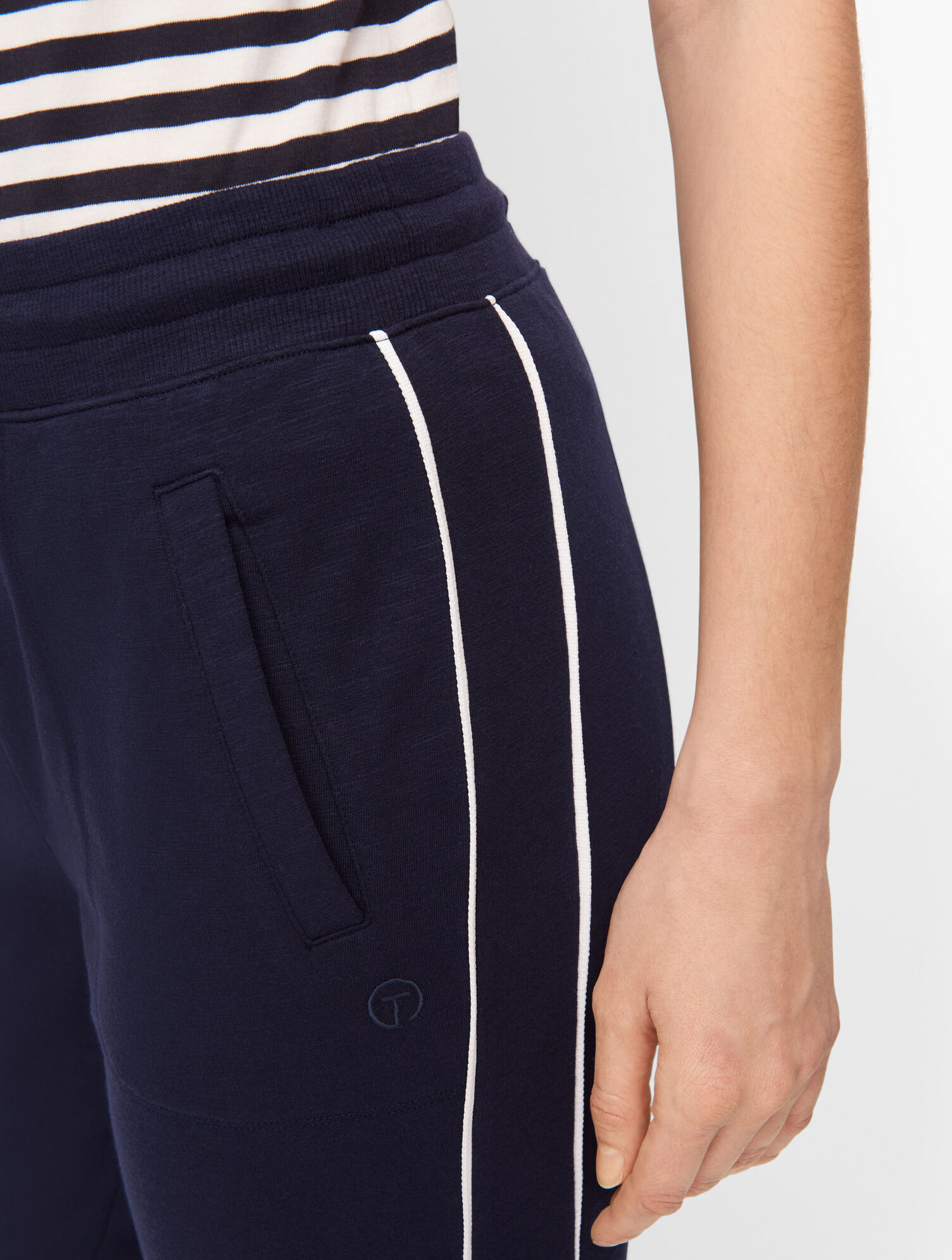 Piped Terry Joggers