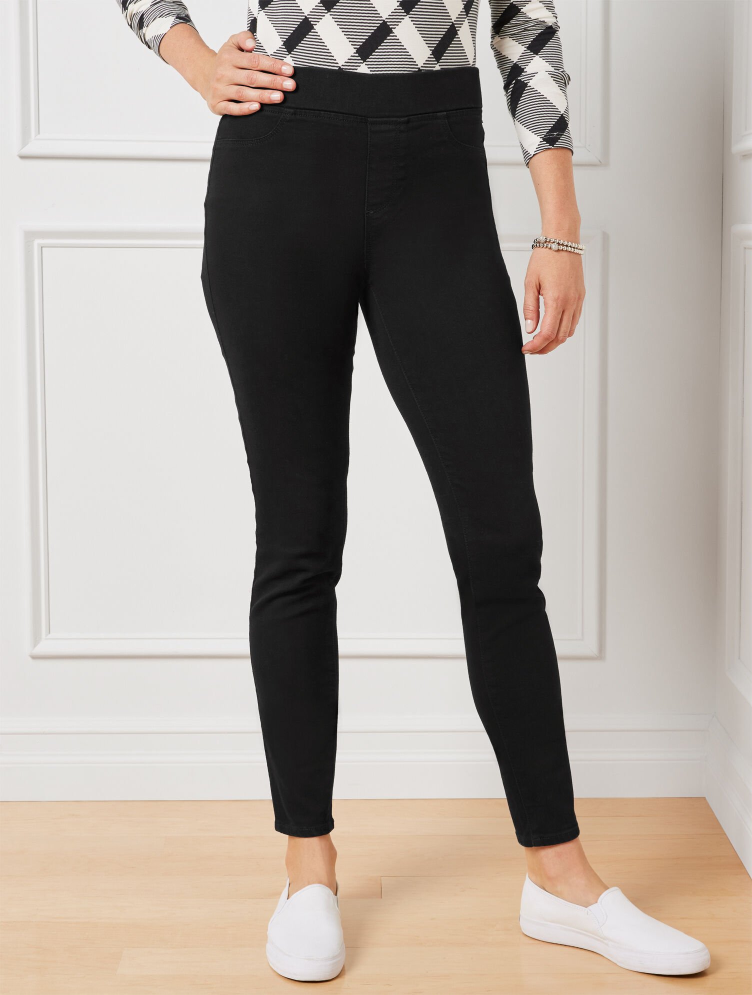 Buy Black Cotton Blend Solid Jeans Jeggings For Women Online In