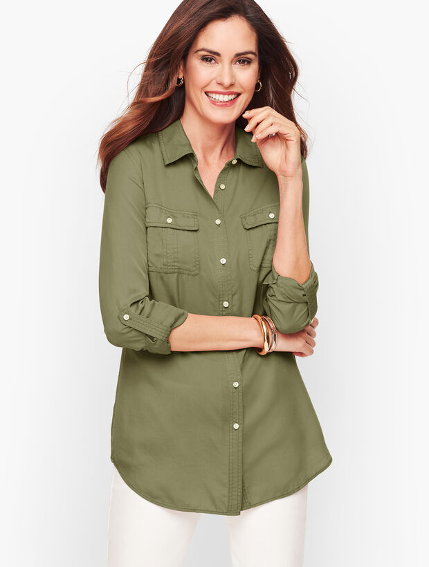 Tencel&trade; Button Front Shirt