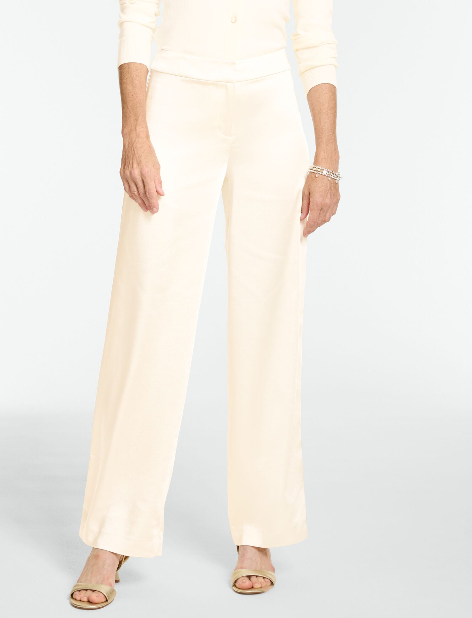 RSVP Satin Wide Leg Pants