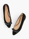 Edison Knot Suede Flats