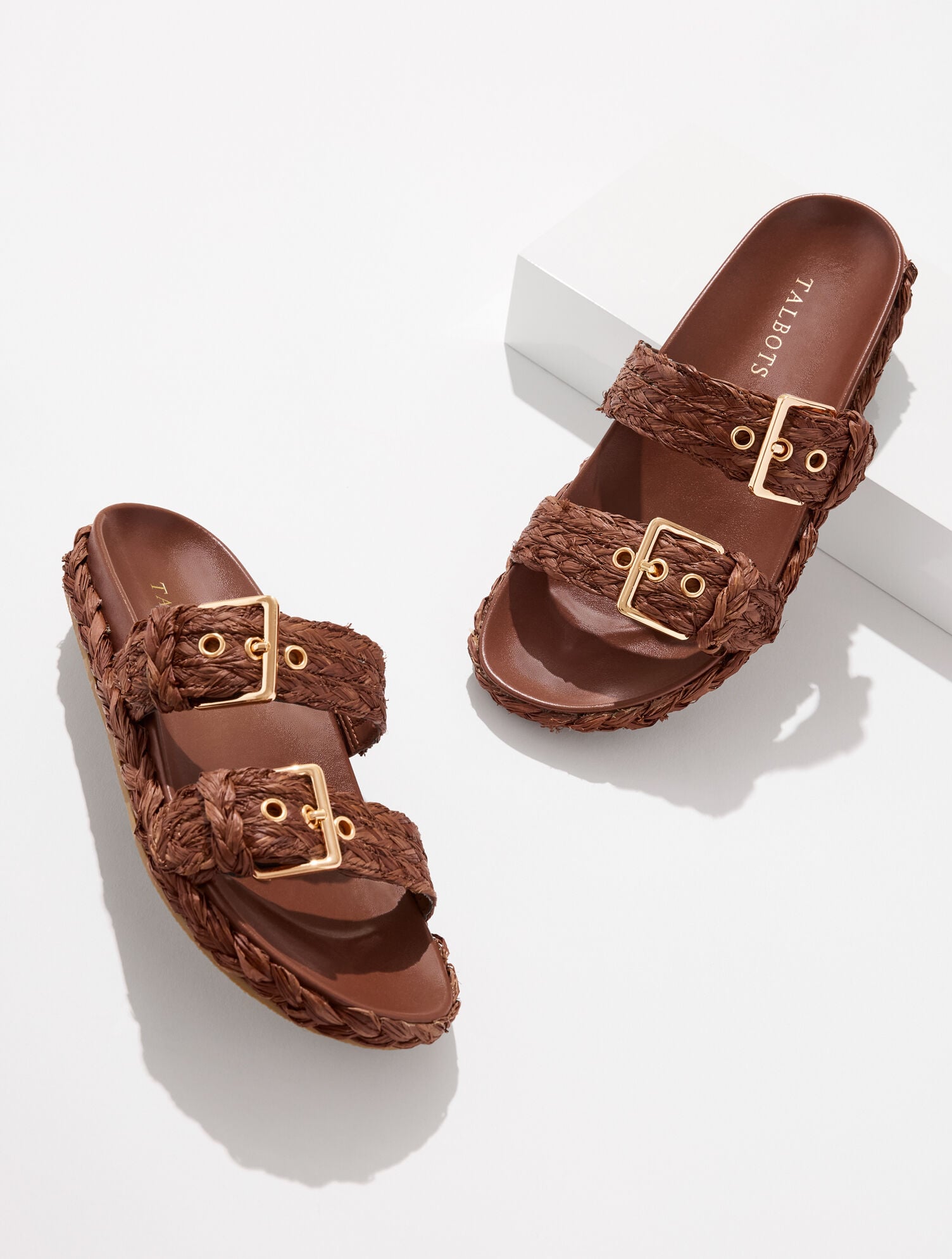 Morgan Braided Raffia Slides
