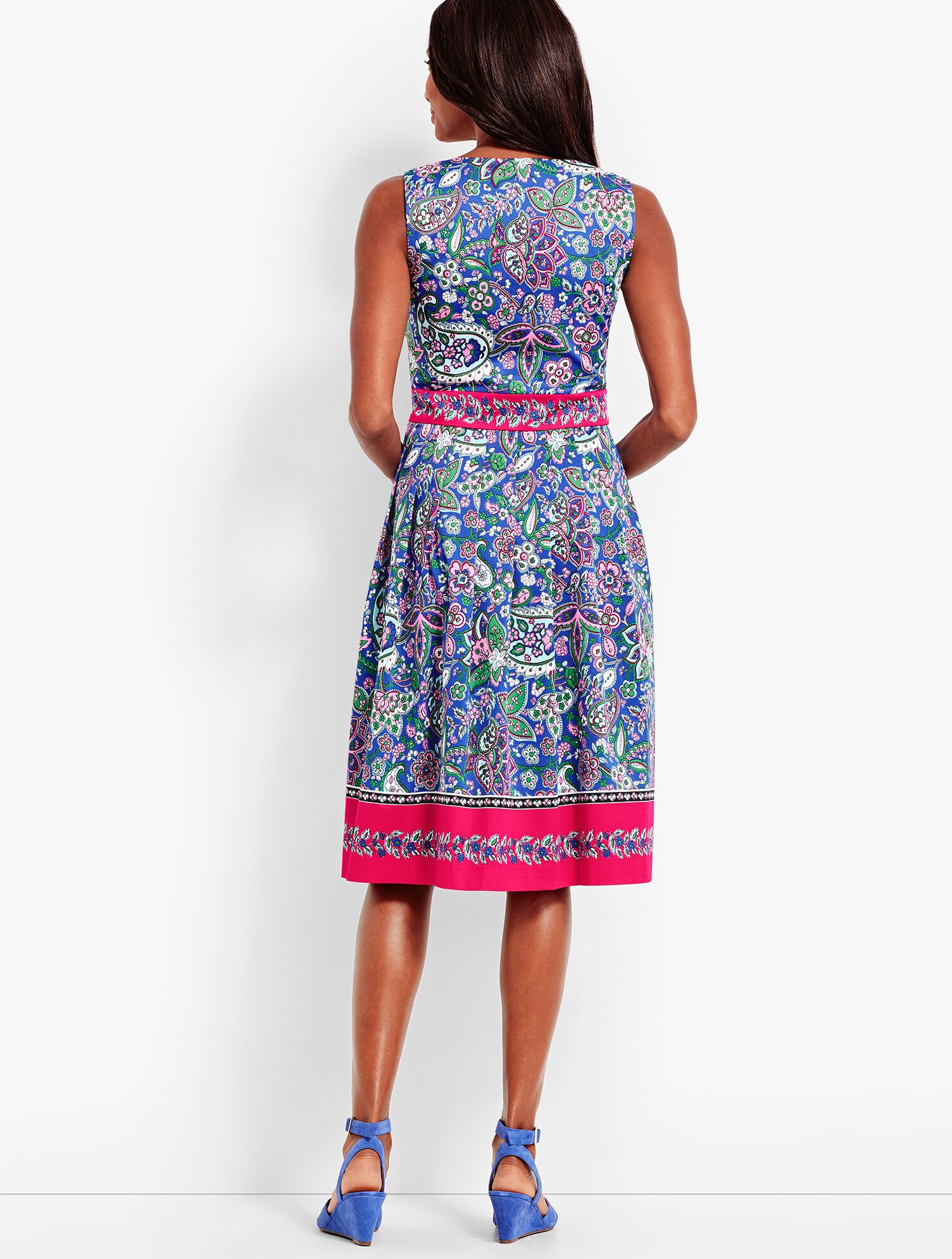 Paisley Fit &amp; Flare Dress
