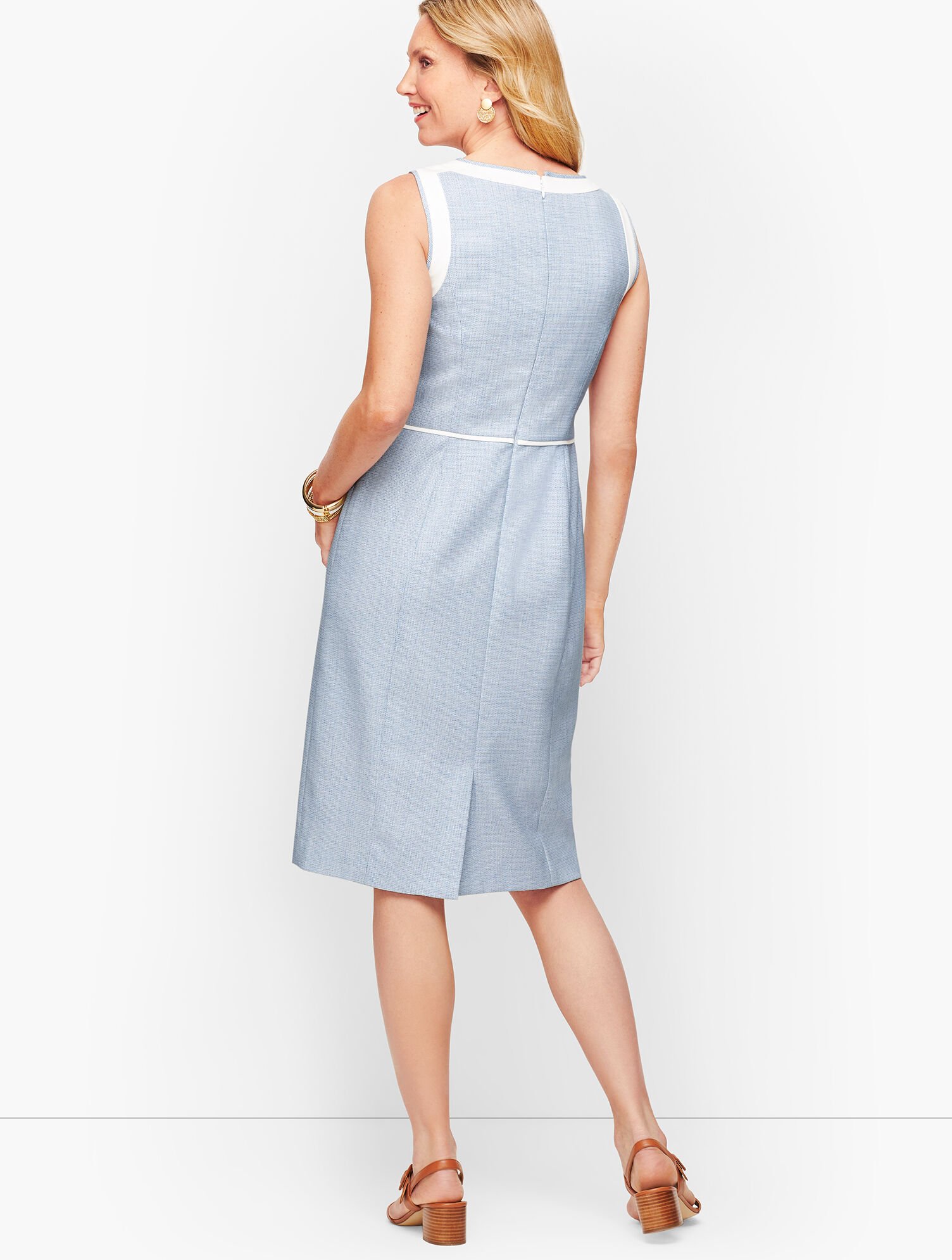 Lightweight Tweed Sheath Dress
