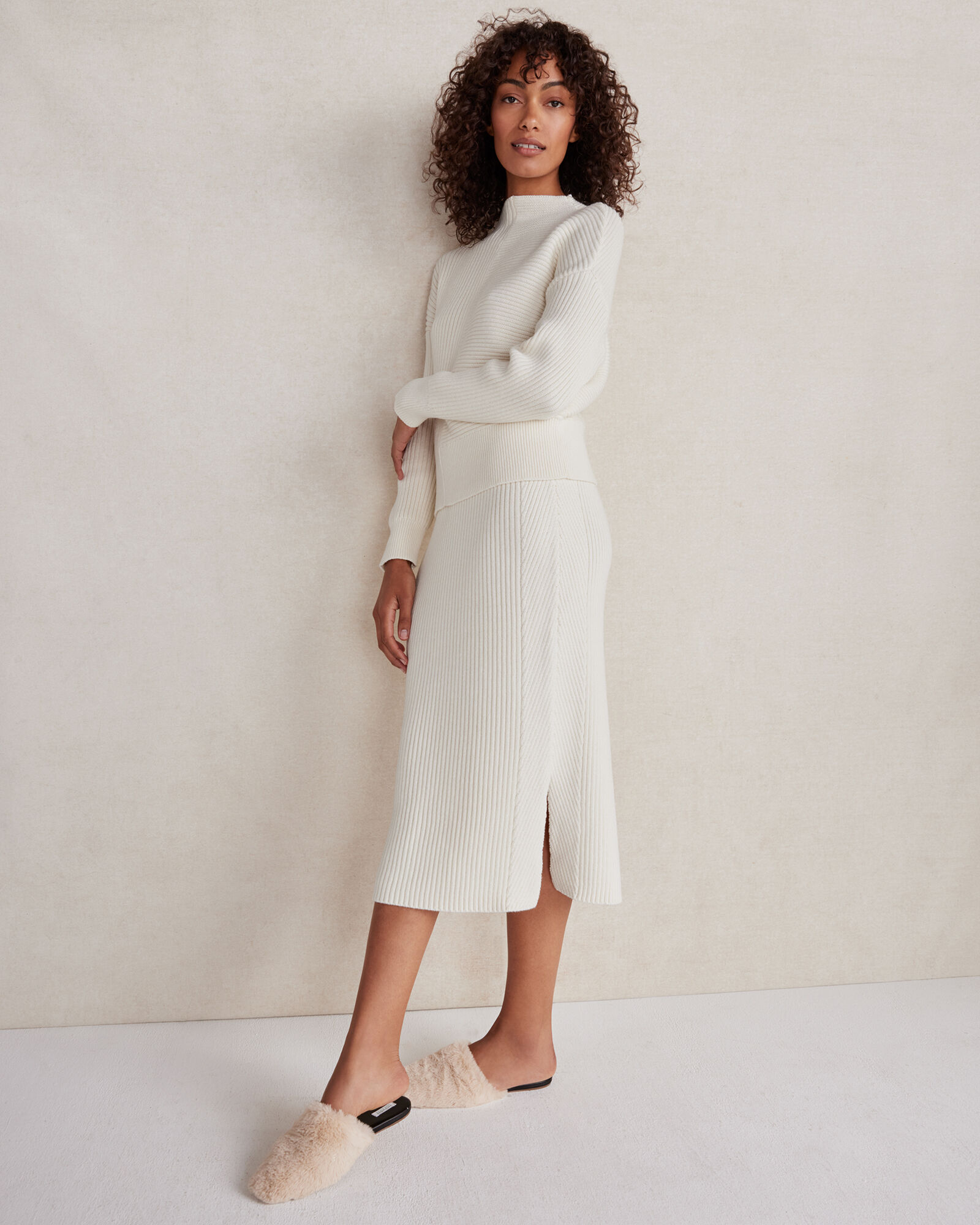 Organic Cotton Ribbed Skirt