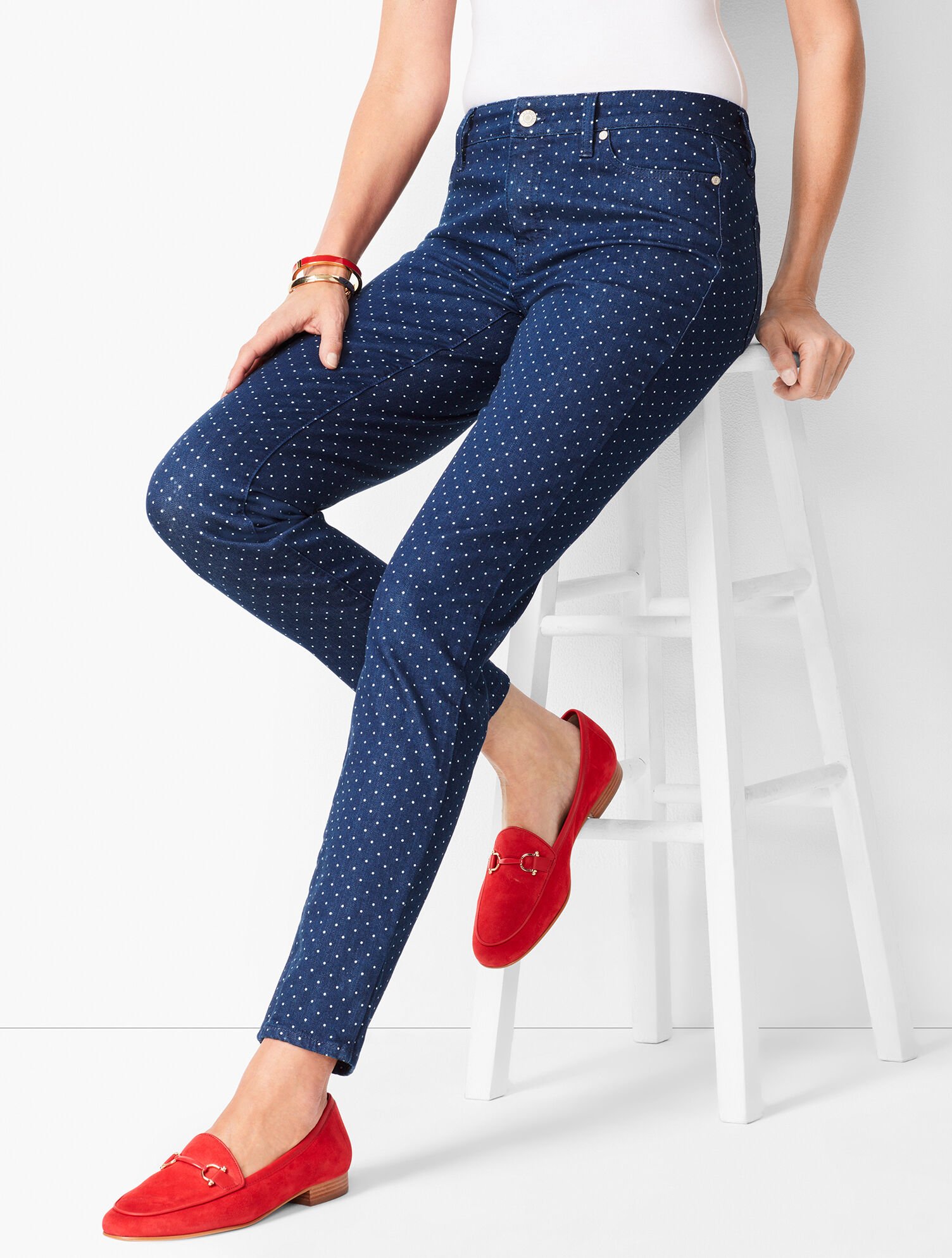 Slim Ankle Jeans Dot Talbots