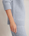 Cashmere Honeycomb Shawl Collar Sweater