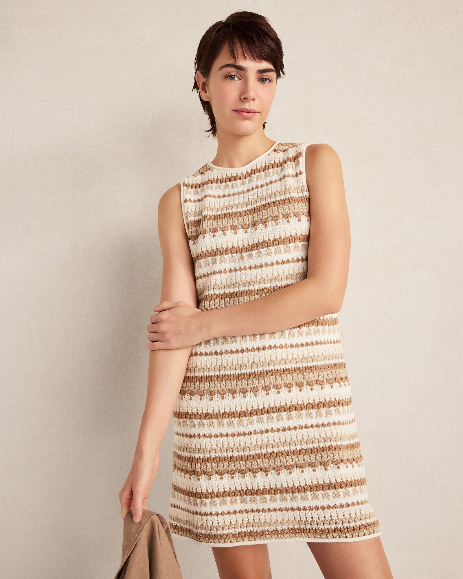 crochet mini dress Summer Love Open Back Crochet Mini Dress Pink