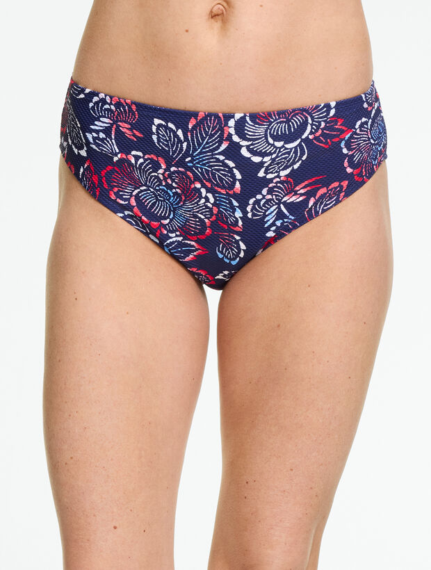Aqua Club Mid Rise Swim Brief - Capri Rose