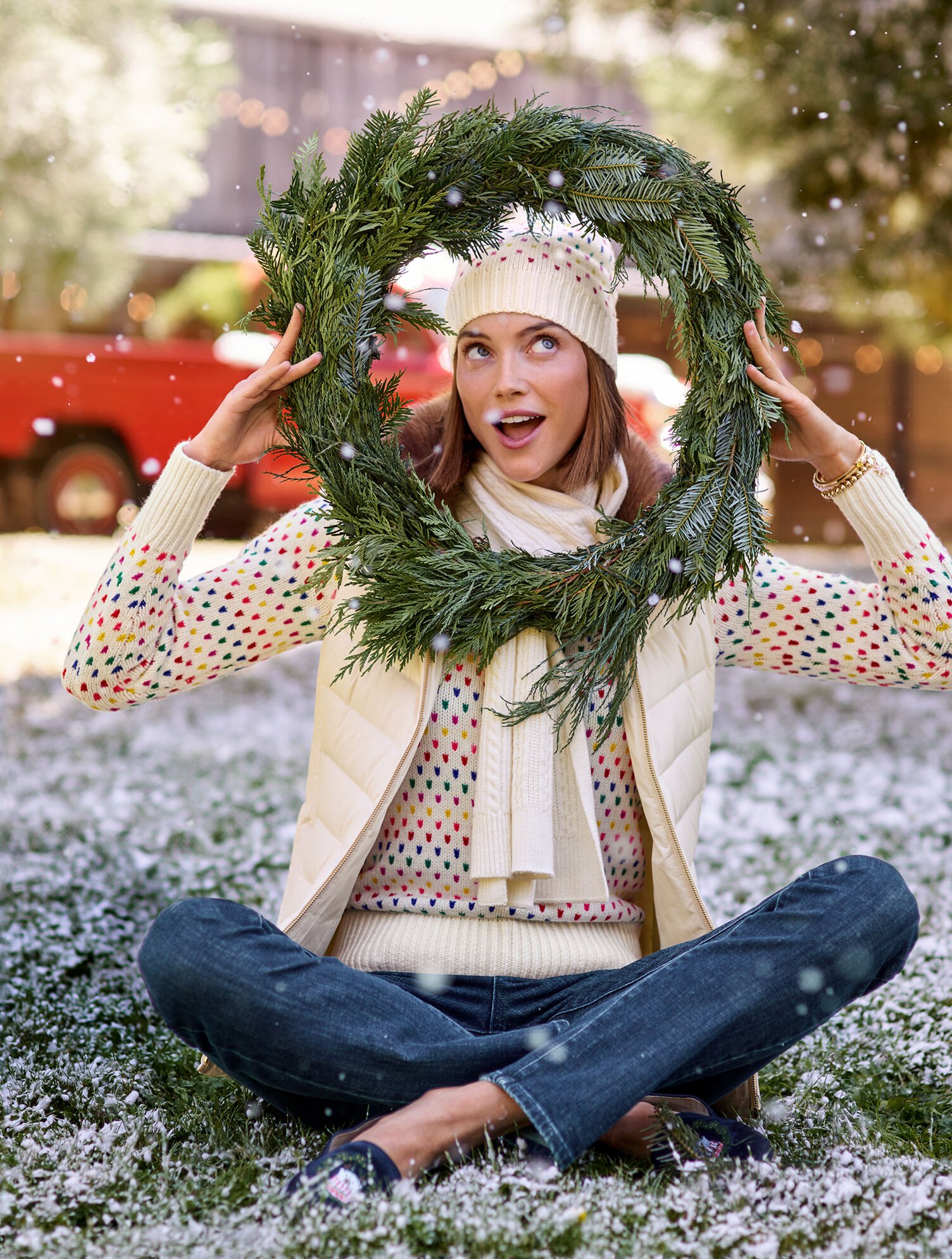Ryan Embroidered Suede Loafers Polar Bear Talbots