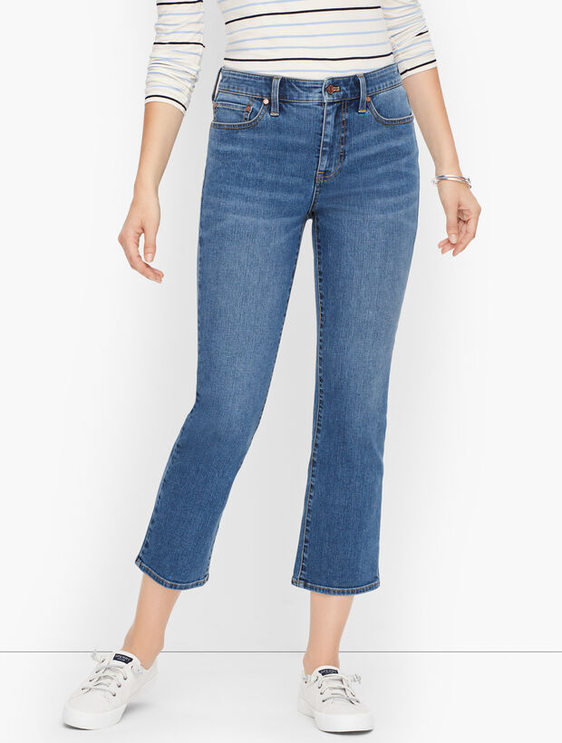 Crop Flare Jeans - Hull Wash
