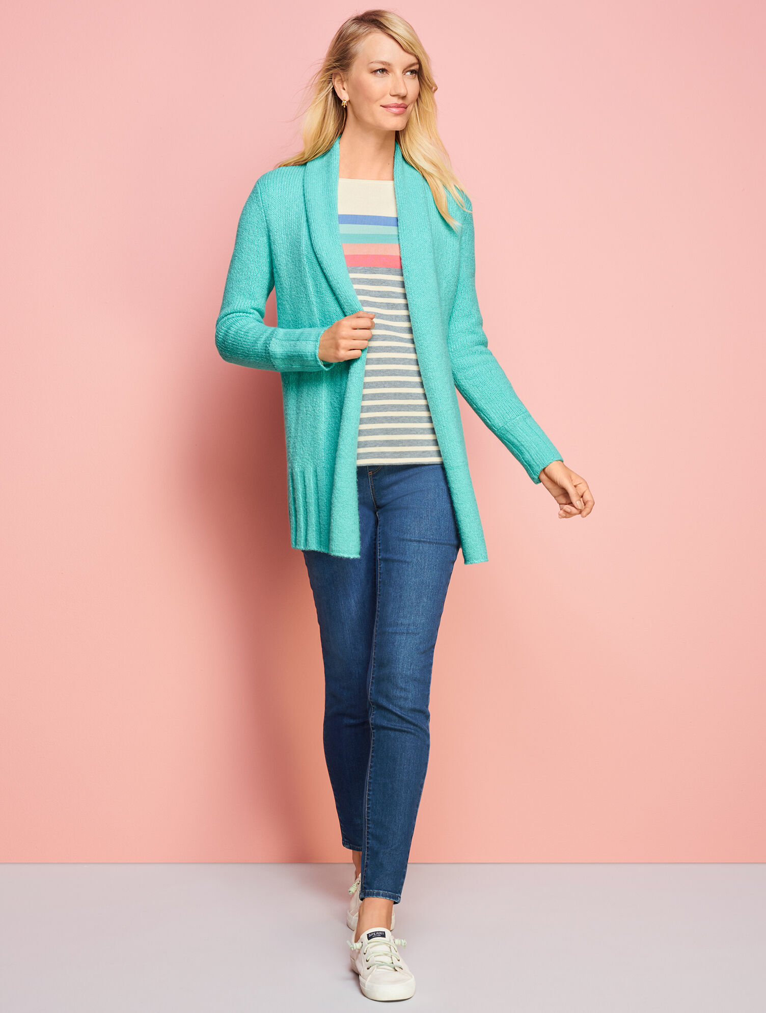 talbots shawl collar cardigan