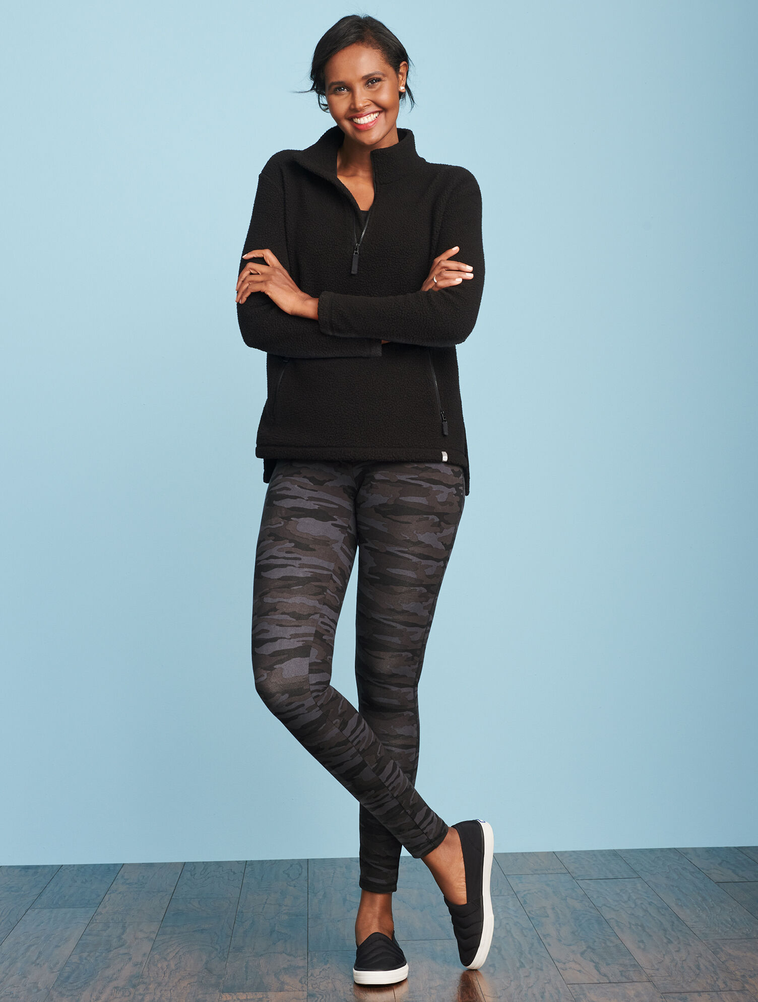 Cozy Sherpa Half Zip Pullover