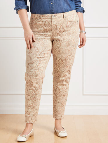 Slim Ankle Jeans - Star Paisley - Curvy Fit