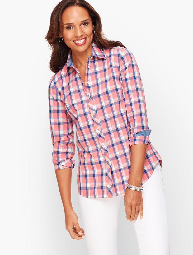 Classic Cotton Shirt - Crisp Plaid