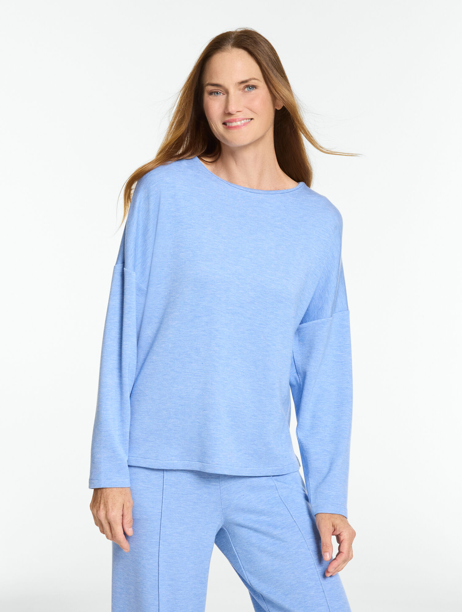 AirKnit Stretch Crewneck Pullover - Heathered