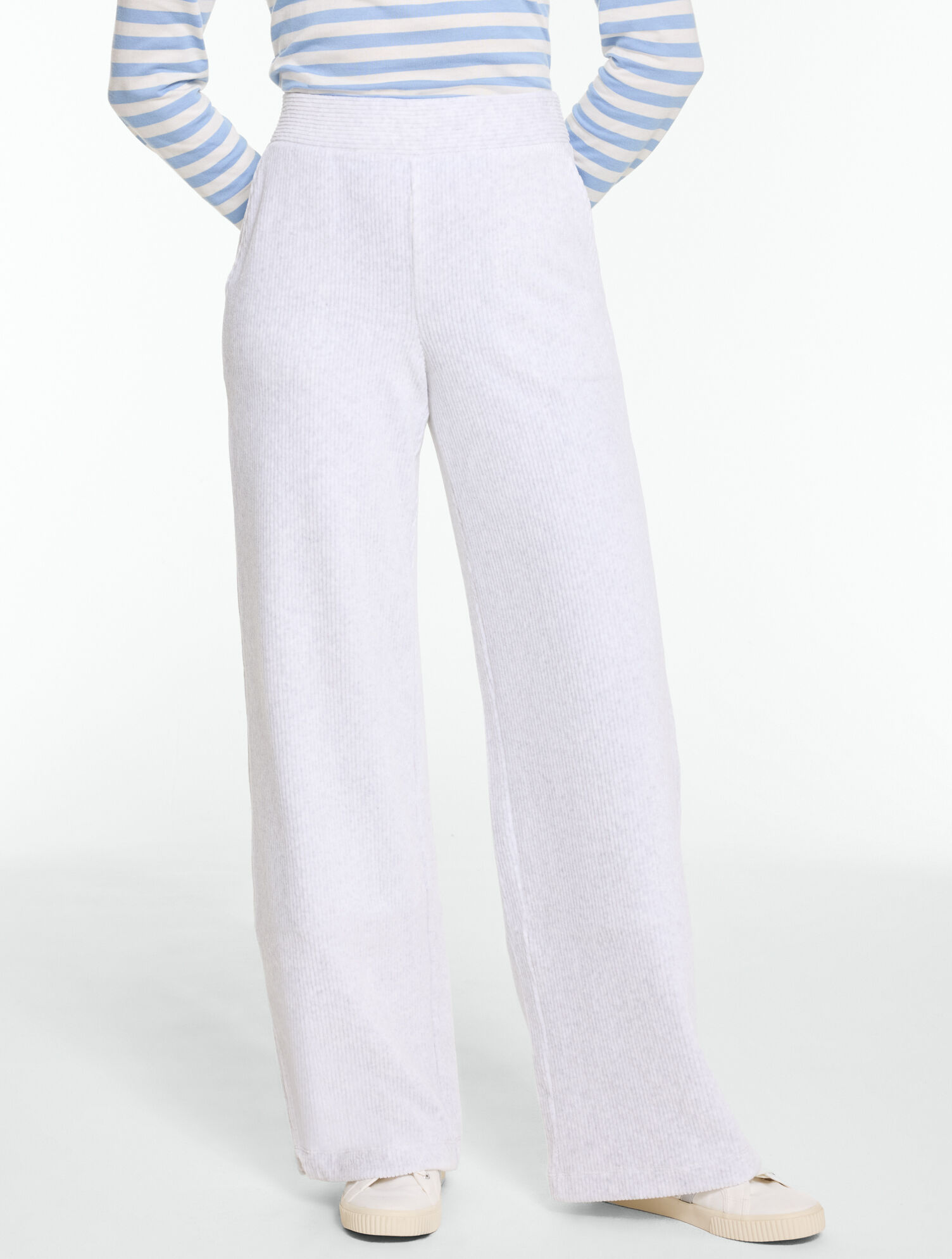 Sky Lounge Velour Wide Leg Pants