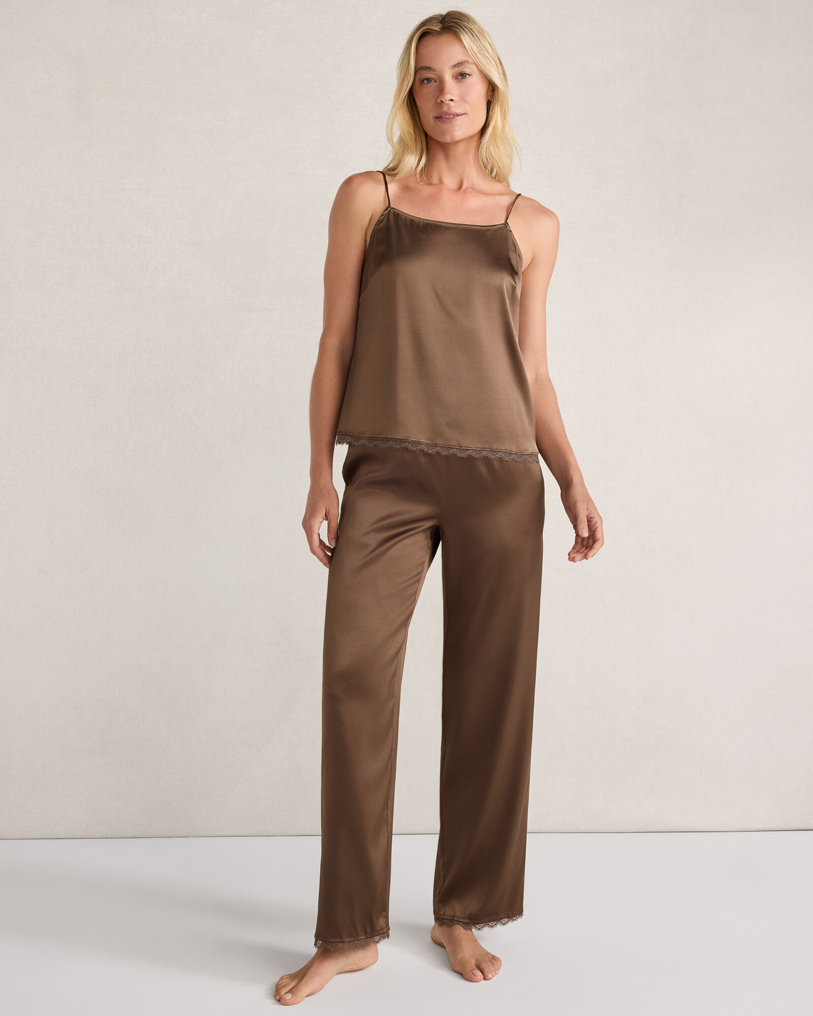 Washable Silk Lace Pajama Pants