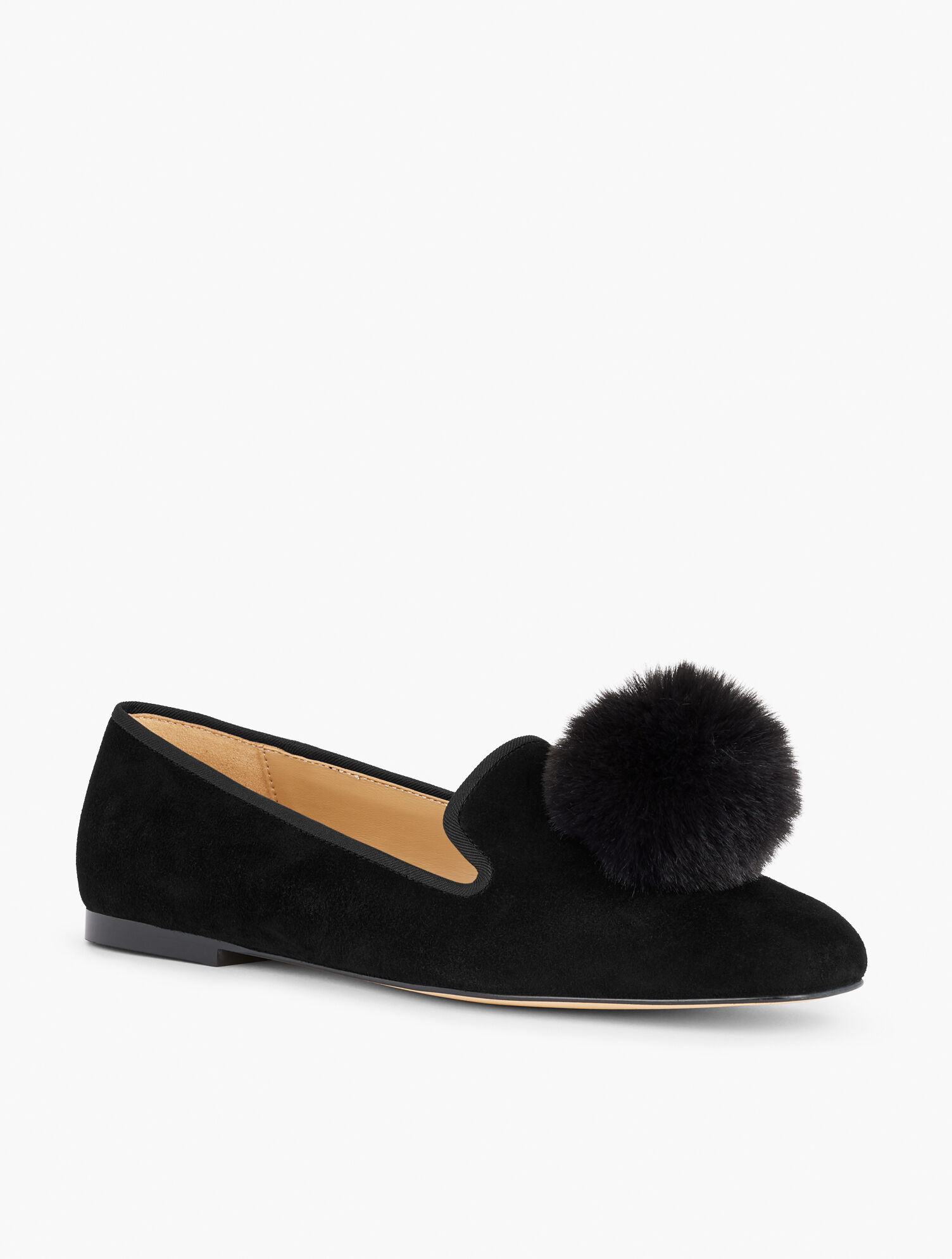 Stella Pom Ballet Flats - Suede