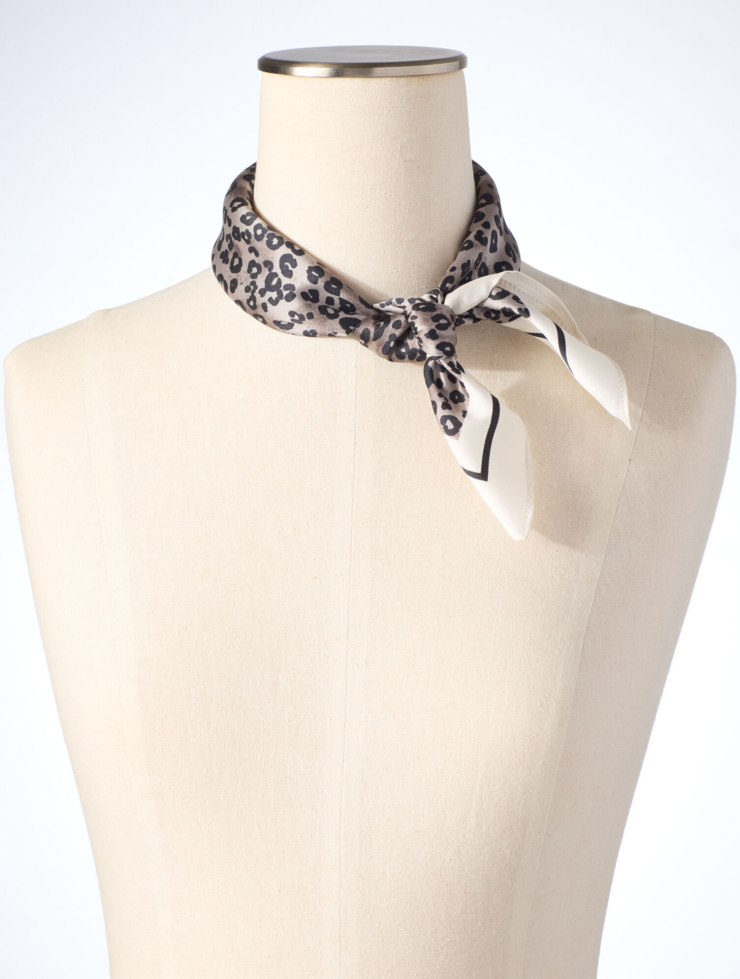 Micro Leopard Neckerchief