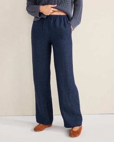 Linen Straight Leg Pants