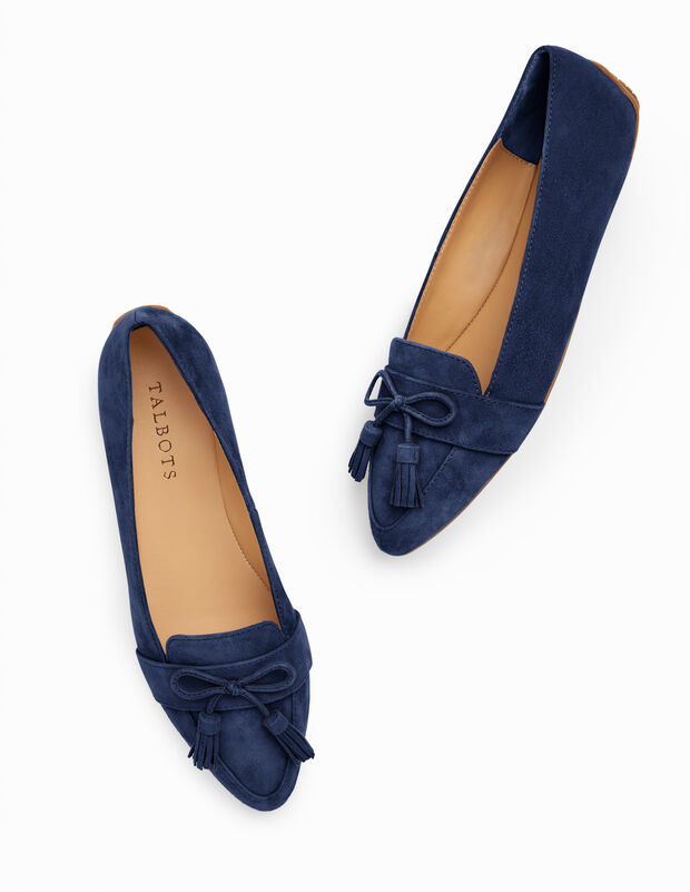 Francesca Driving Flats - Suede