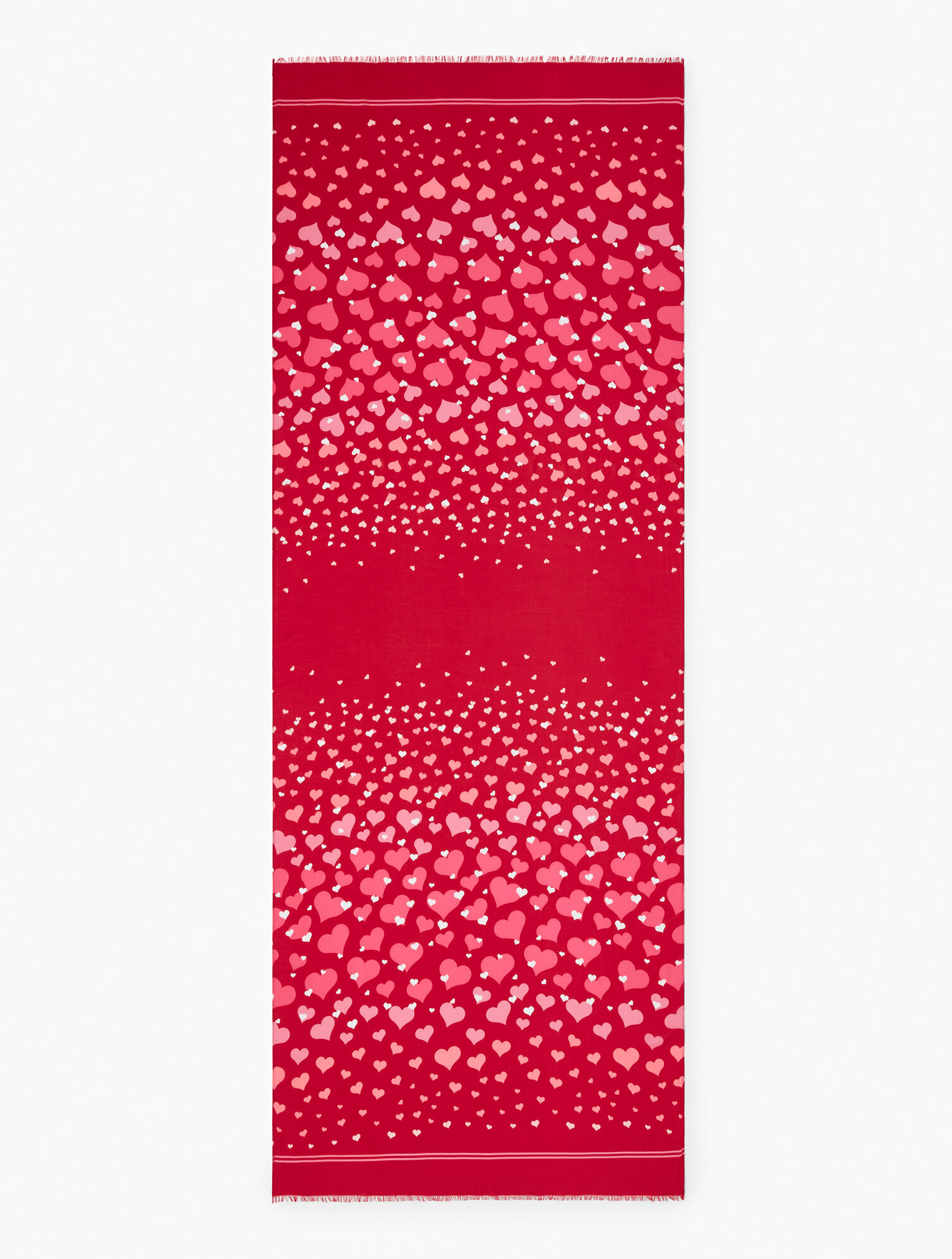 Ombr&eacute; Hearts Oblong Scarf