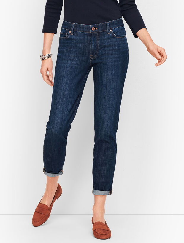 Girlfriend Jeans - Genuine Dark Wash