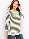 Crochet-Side Stripe Sweater