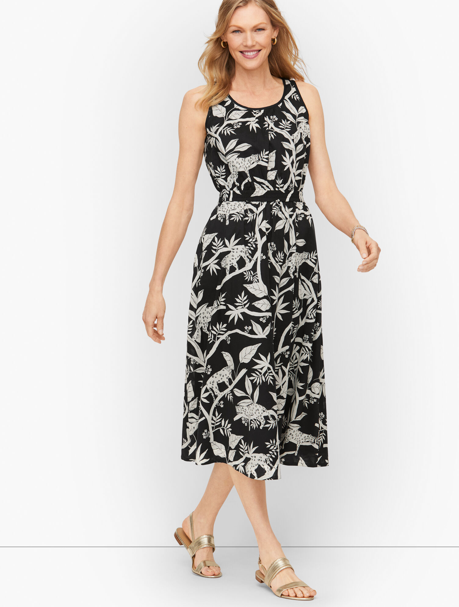 tropical fit and flare dress The Maritza Fitted Stretch Satin Gown – Flower's Dress Boutique main image 1