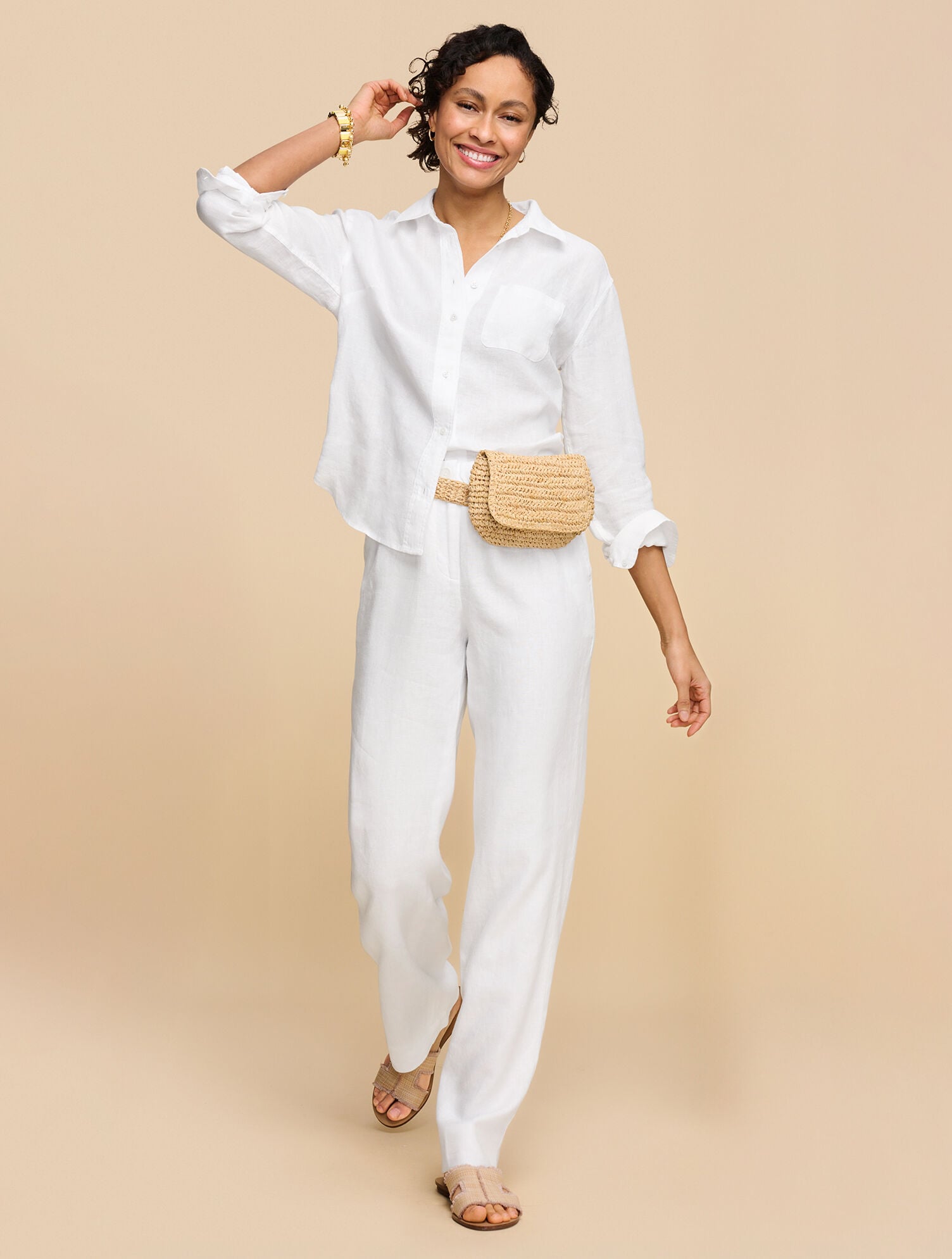 Hat Attack Straw Belt Bag