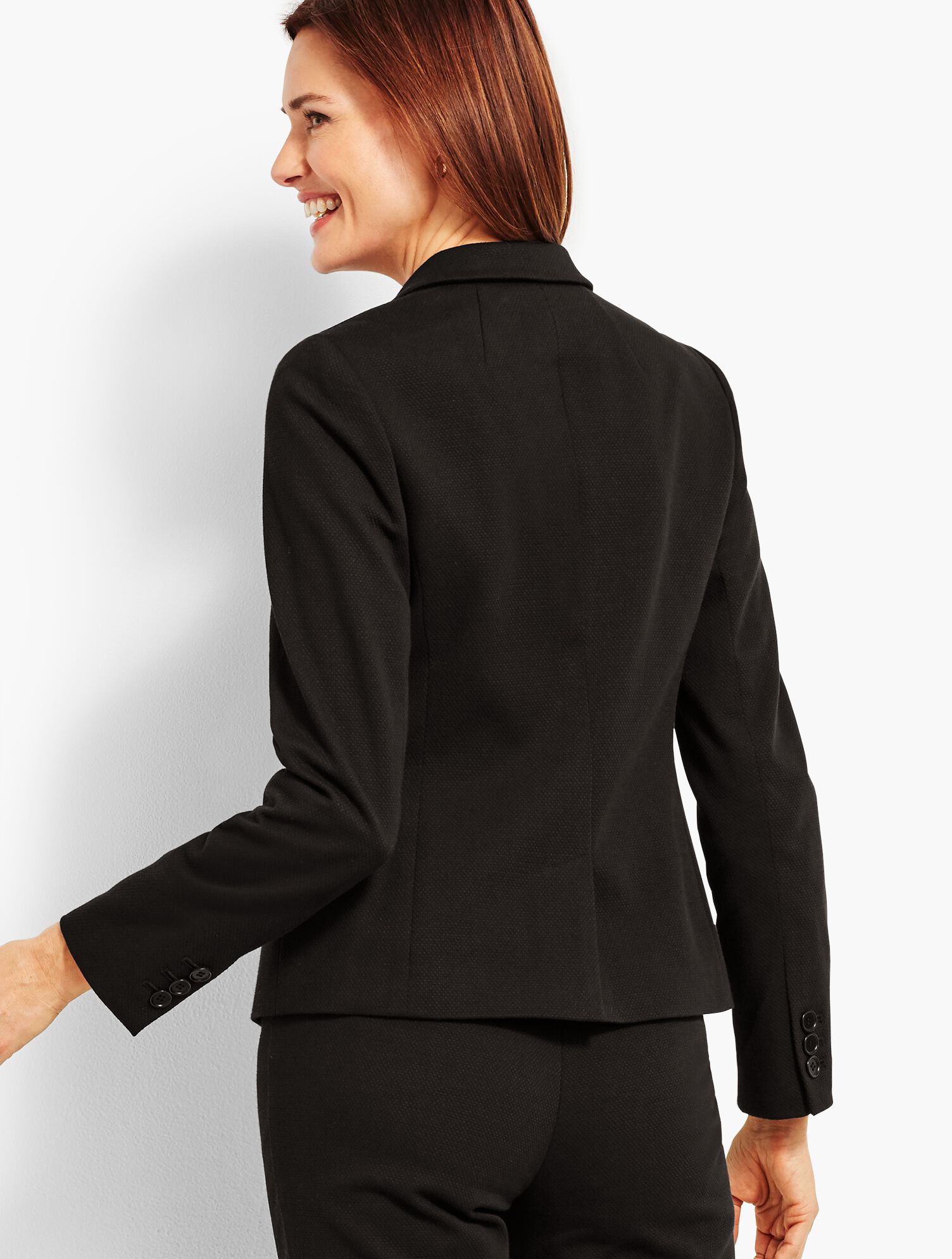Textured Two-Button Blazer