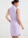 Lightweight Woven Stretch Half-Zip Dress