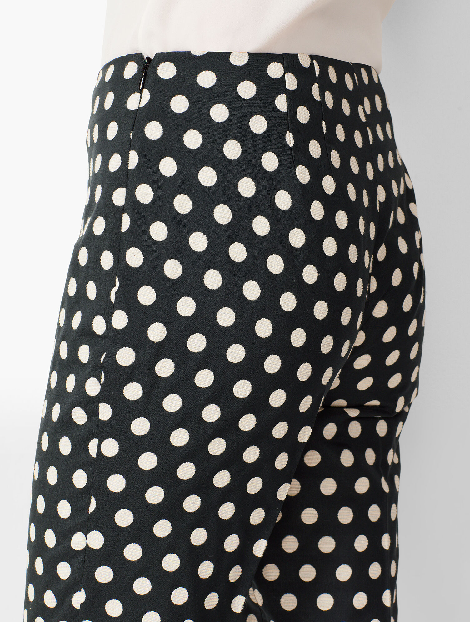 Dot Jacquard Talbots Chatham Ankle Pants