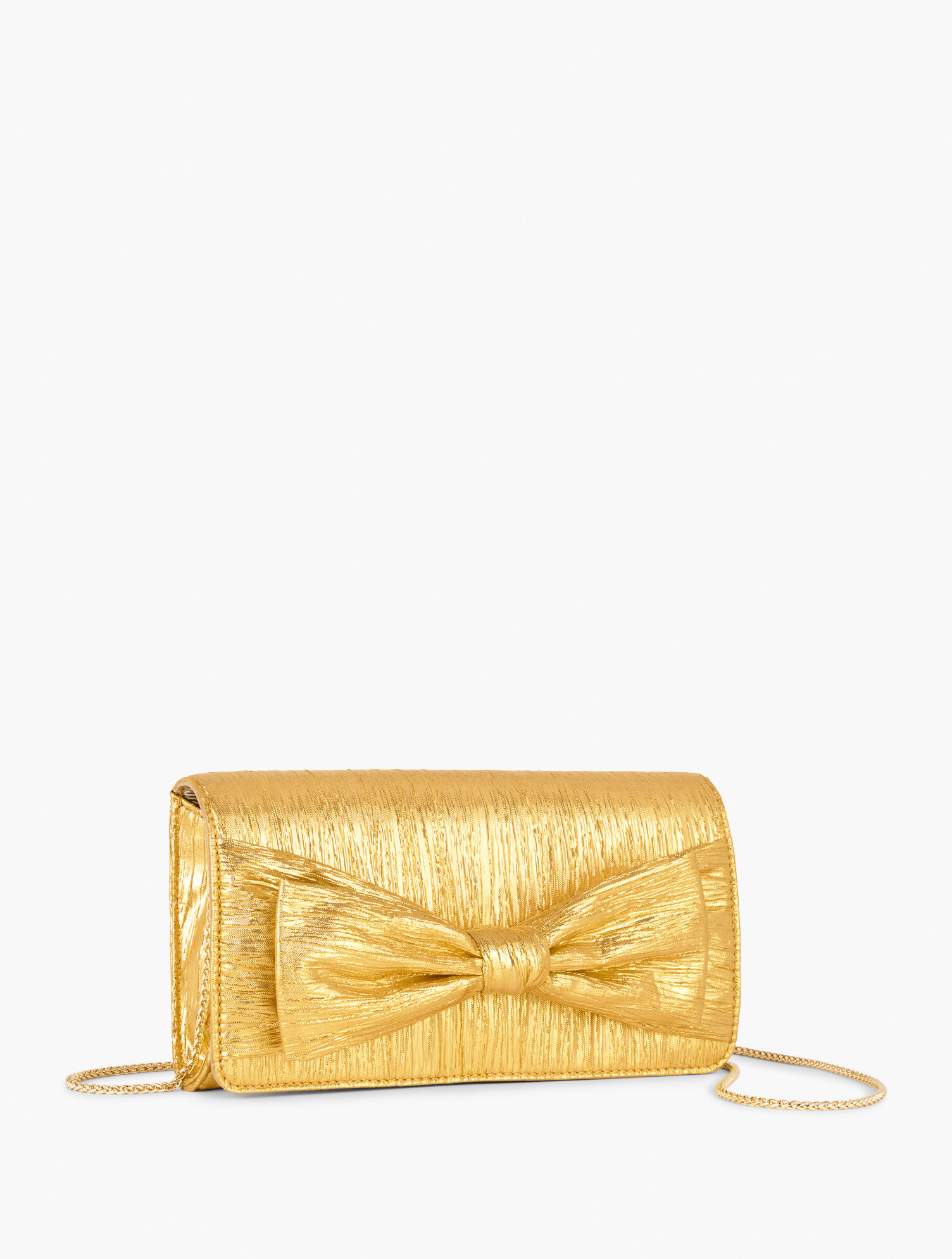 Metallic Bow Clutch 