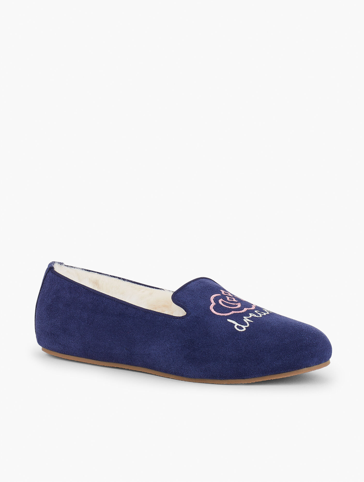 Fireside Slippers - Dream Cloud Embroidered
