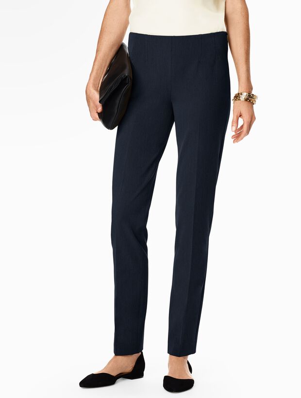Refined Bi-Stretch Side-Zip Straight Leg | Talbots