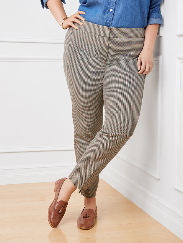Plus Exclusive Talbots Chatham Ankle Pants - Harvesting Check