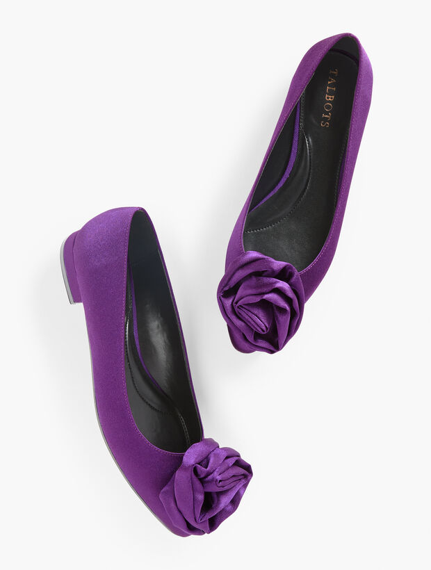 Edison Rose Satin Flats