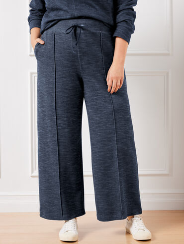 AirKnit Stretch Wide Leg Pants - Indigo Heather